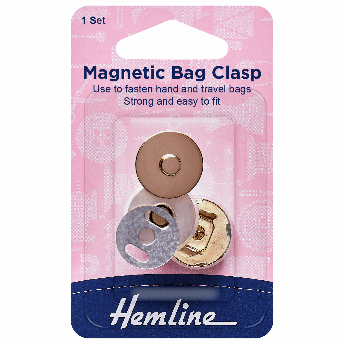 Magnetic Bag Closure: 18mm