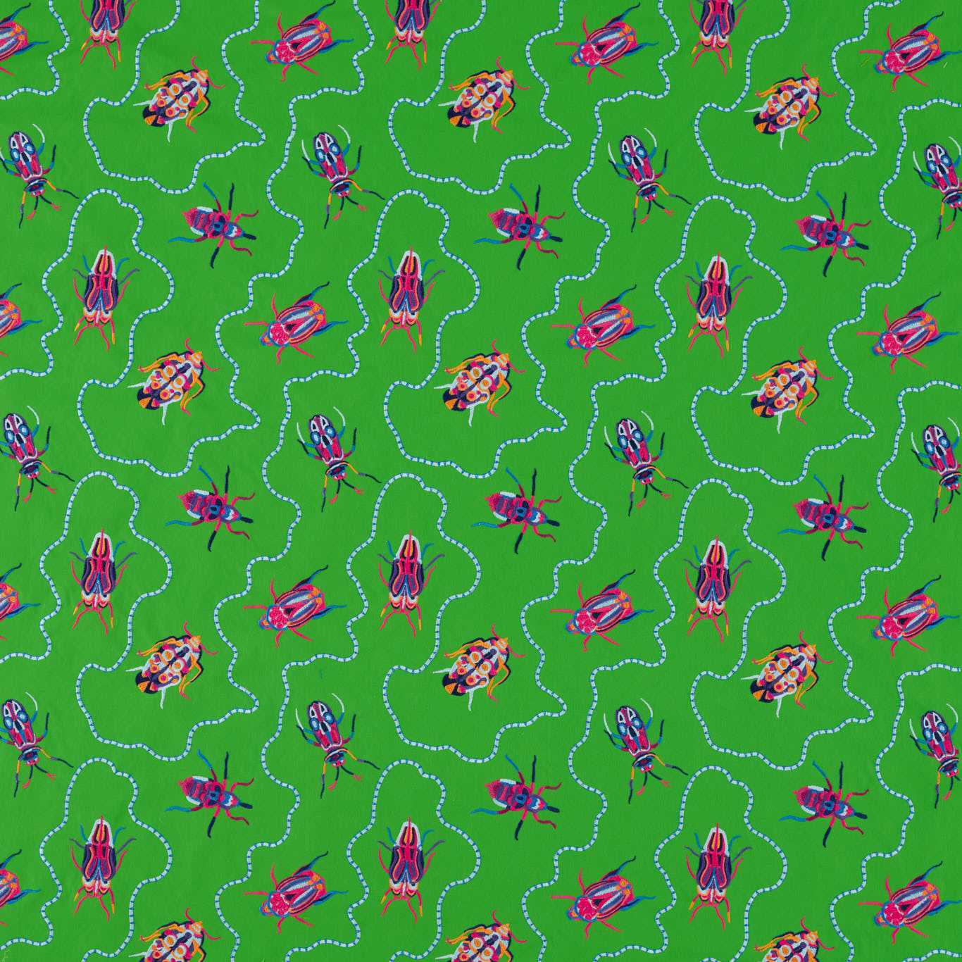 Jewel Beetles Fabric