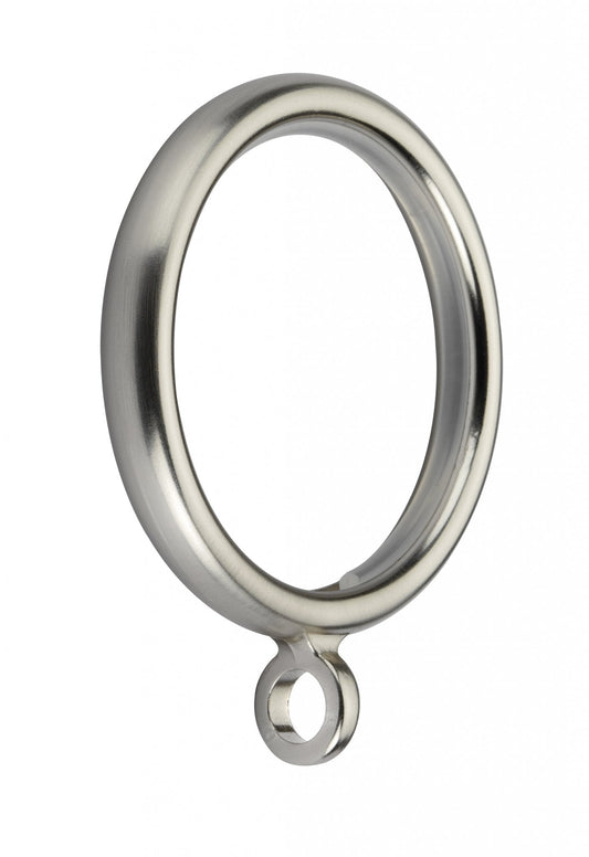 28mm Classik Rings (PK 6) - Satin Nickel