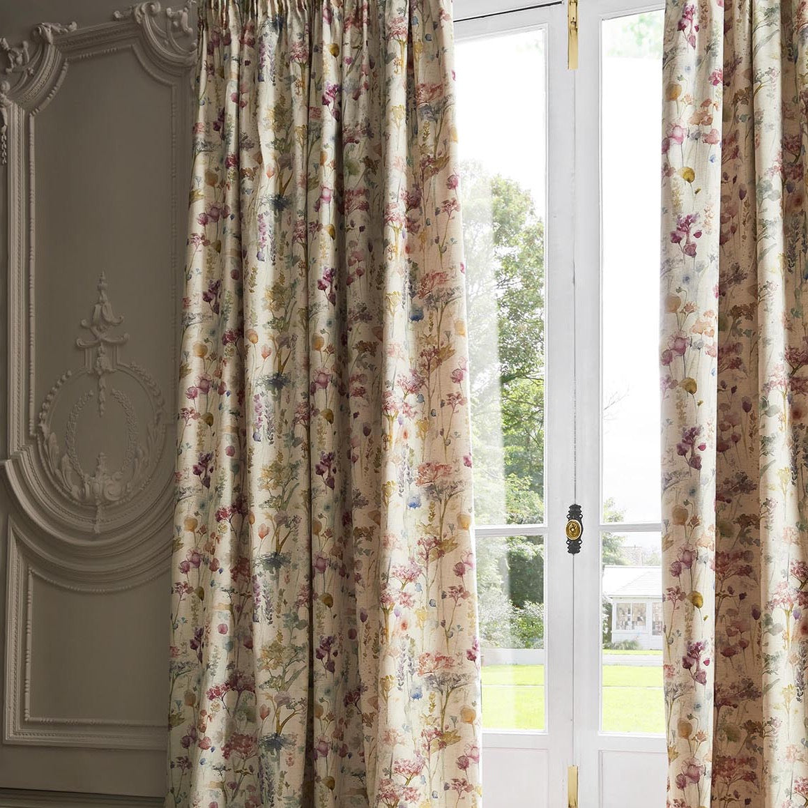Ilinizas Pencil Pleat Curtains - Poppy