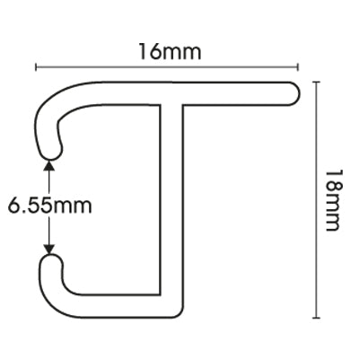 Discreet Face Fix Track - White