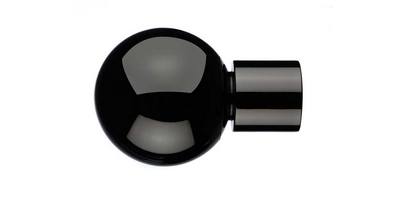 28mm Lustra Sphera Finial - Black Nickel