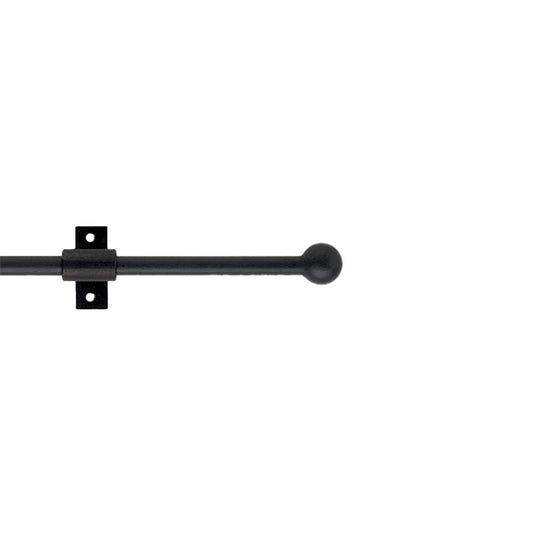 12mm Black Iron Wrought Pole Set - Mini Cannon