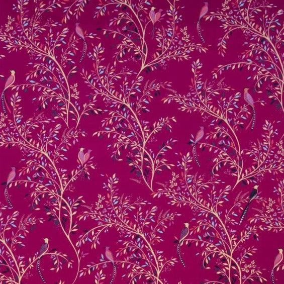 Birds Of Paradise Velvet Fabric