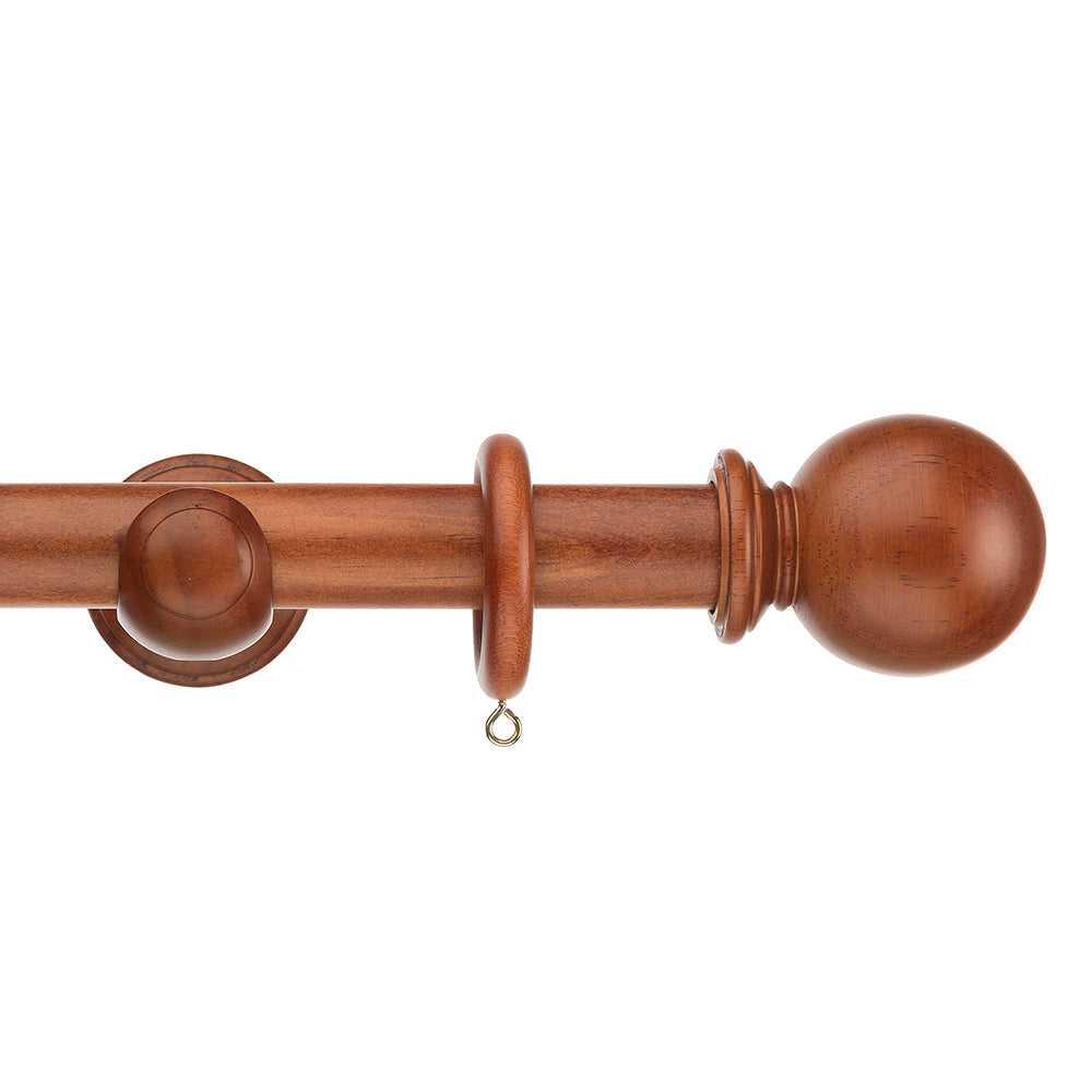 28mm Naturals Ball Wood Pole Set - Chestnut