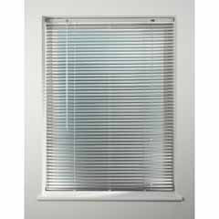 25mm Aluminium Silver Venetian Blind - Drop 210cm