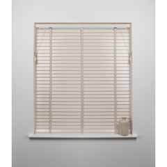 50mm Wood Slat Venetian Blind - Cream