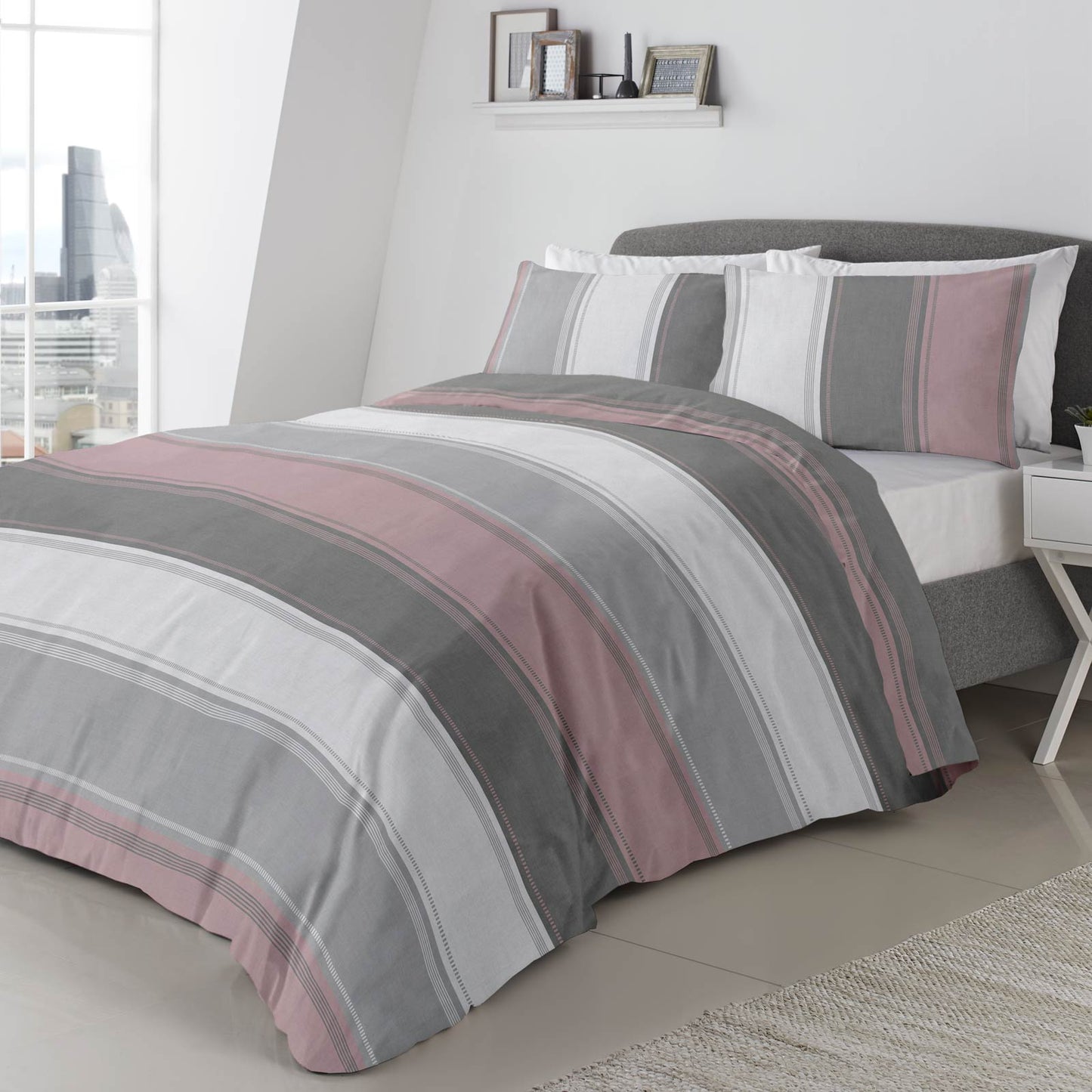 Betley Duvet Cover Set - Blush