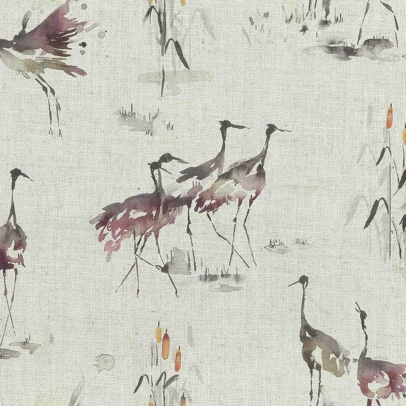 Cranes Fabric