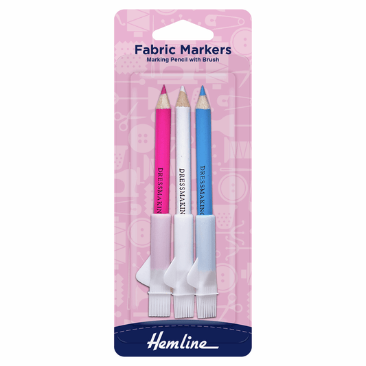3 Dressmakers Pencils With Brushes