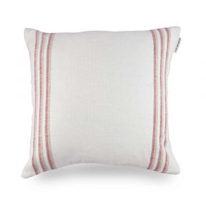 Grain Stripe Cushion - Peony