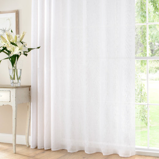Flanders Voile Panel - White