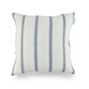 Angus Stripe Cushion - Navy