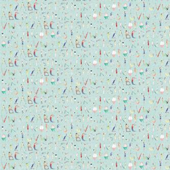 Alphabet People Fabric
