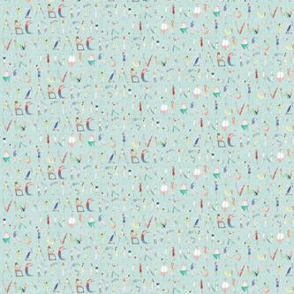 Alphabet People Fabric