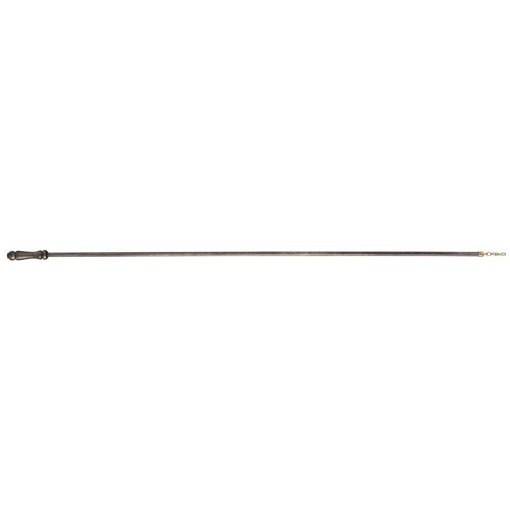 Tiara 100cm Draw Rod - Satin Silver